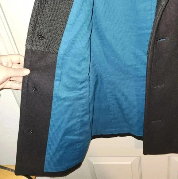 Ted Baker London Wool Blend Shawl Collar Coat Jacket Ted Size 3 US Women's 6 8 - Picture 4 of 10